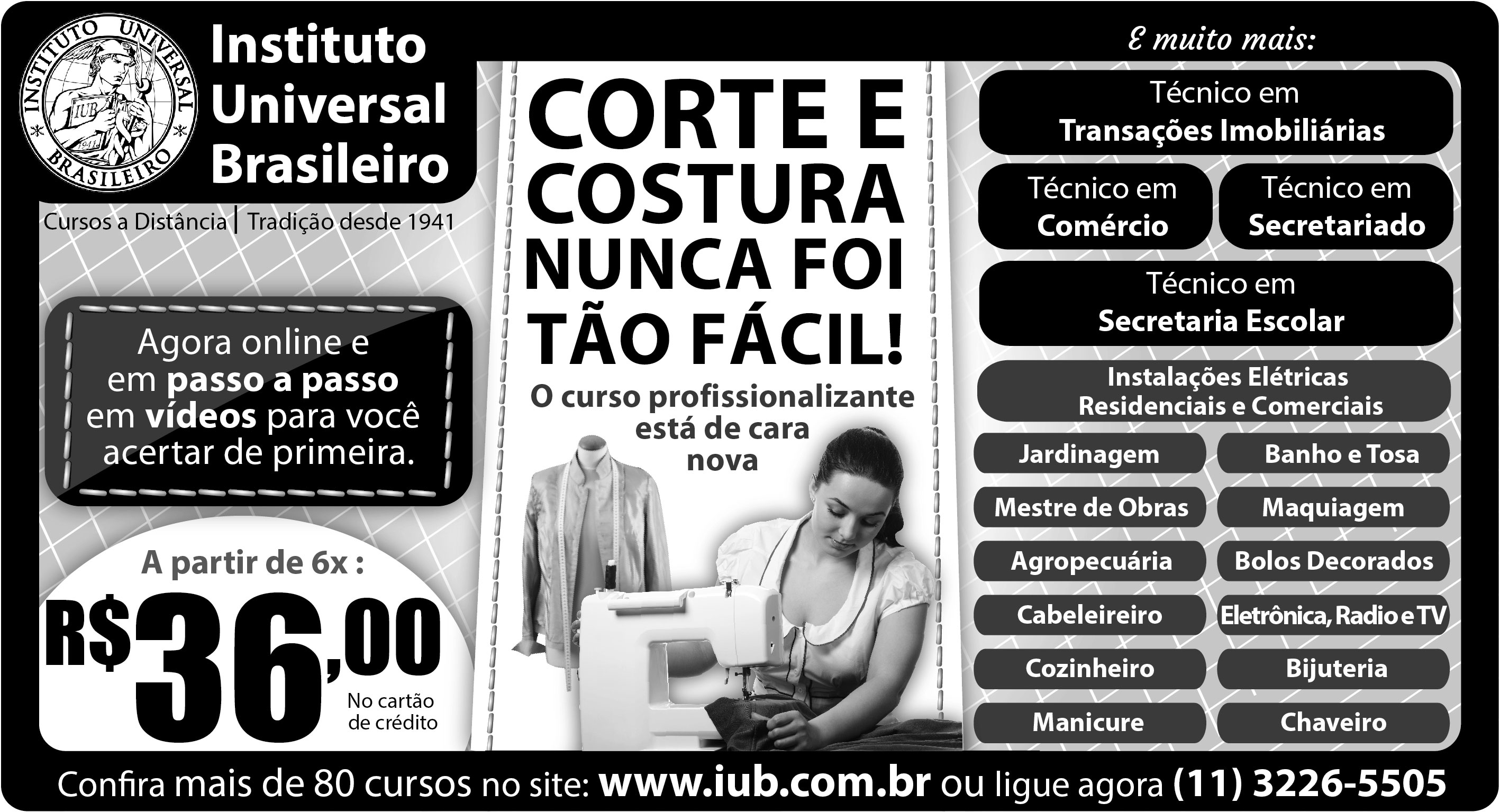 Curso a Distância de Cabeleireiro - Instituto Universal Brasileiro